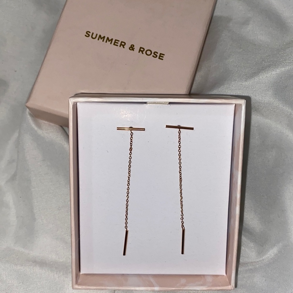 Pair of dangling earrings